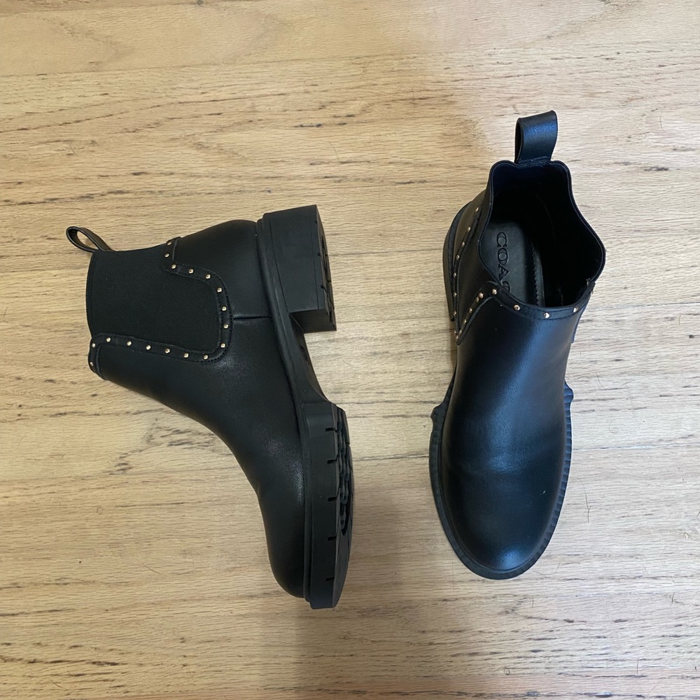 Coach Lory Leather Bootie Black - Picture 8 of 10